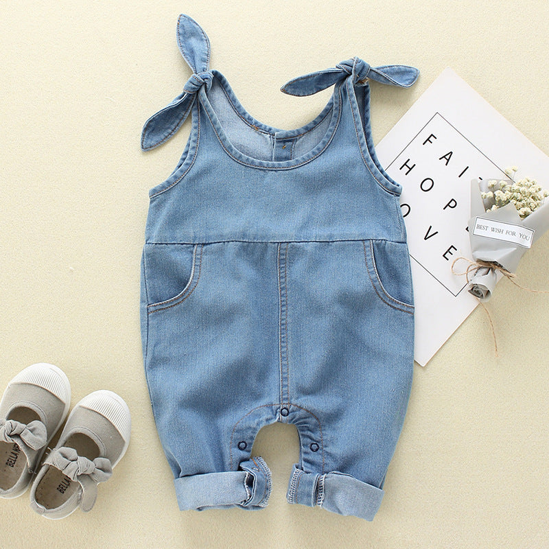 Baby denim overalls