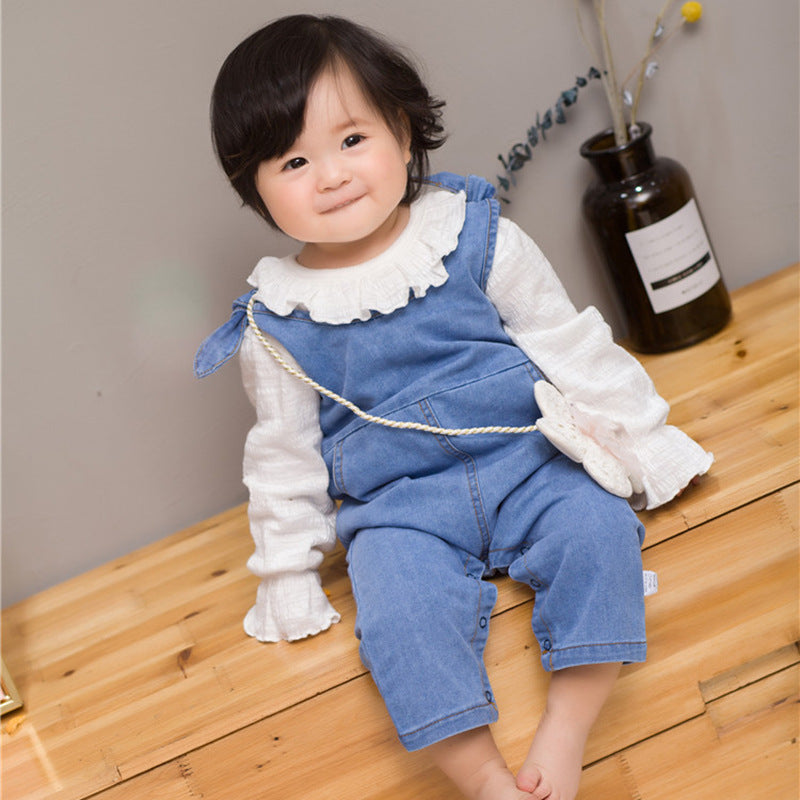 Baby denim overalls