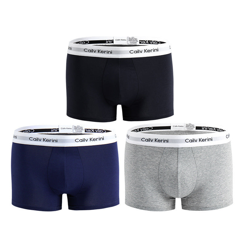 Men's Pure Cotton Boxer Brief Underwear Breathable