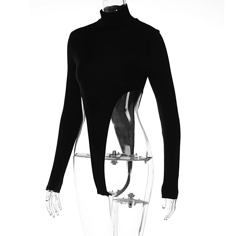 New Fashionable Fitted Long Sleeve Base Bodysuit Women