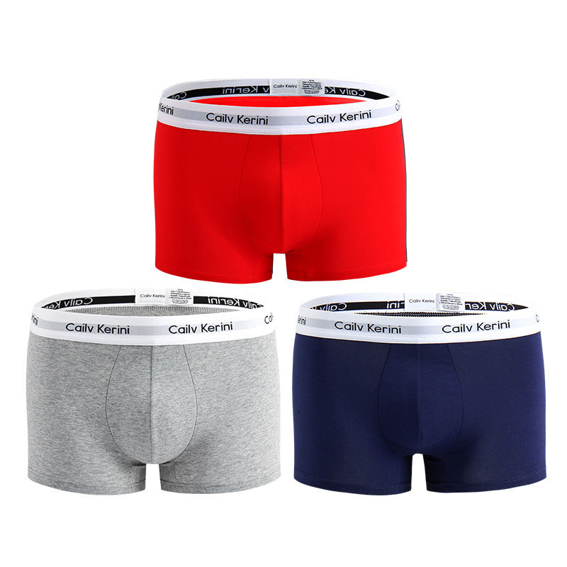 Men's Pure Cotton Boxer Brief Underwear Breathable