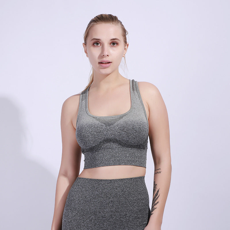 Yoga suit female sports bra ninth pants