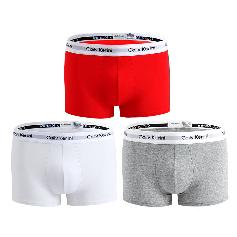 Men's Pure Cotton Boxer Brief Underwear Breathable