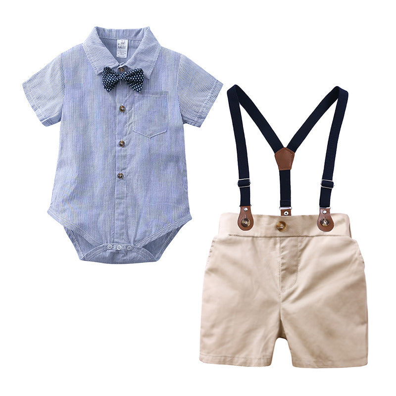 Baby Boys' Cotton Overalls Thin Suit